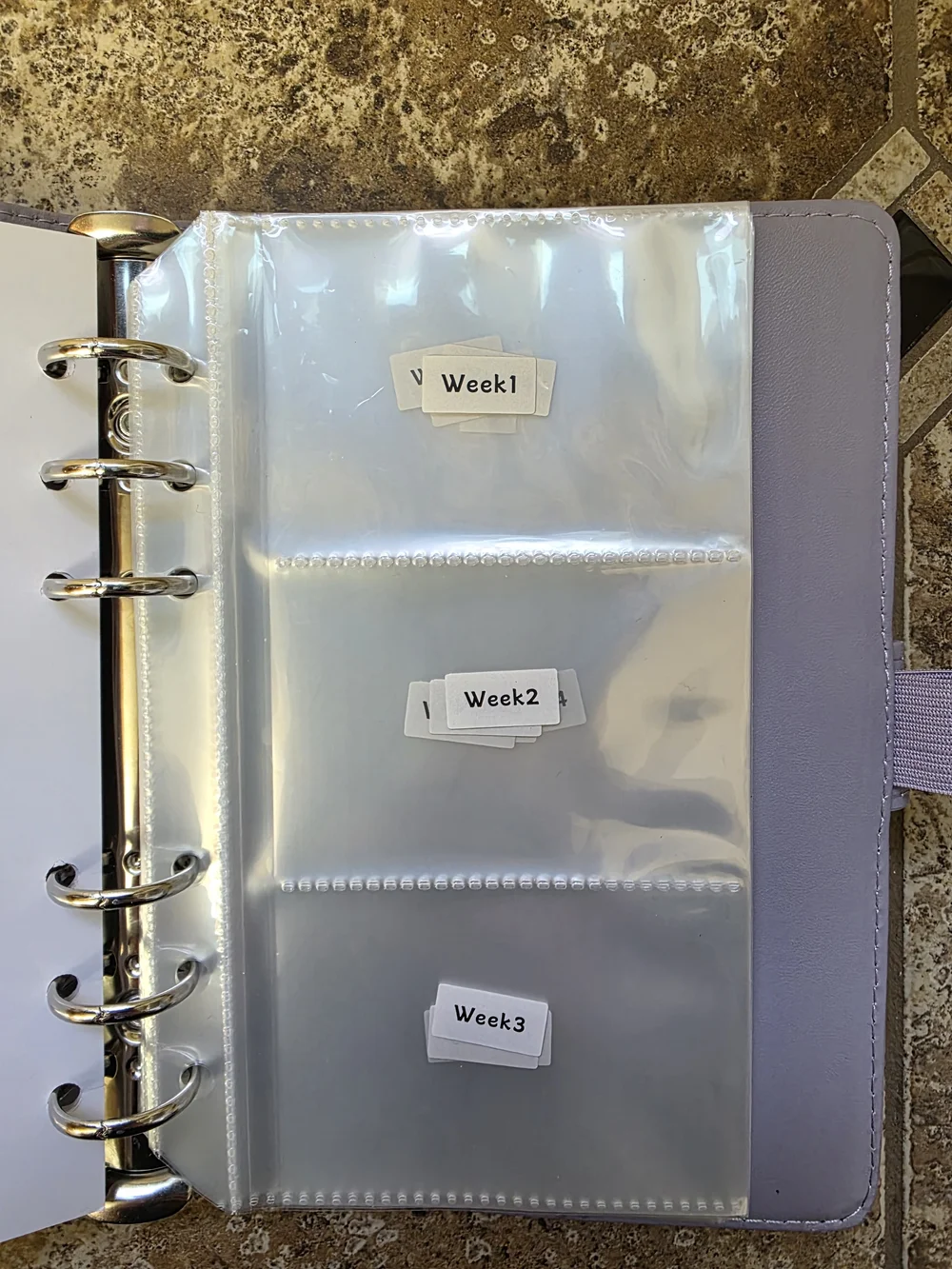 52 Week Savings Challenge Lilac Planner A6 Binder BRAND NEW